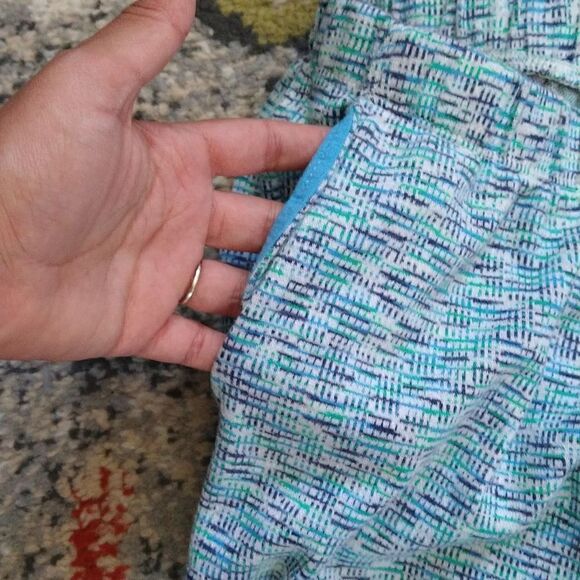 Land's End Space Dye Lounge Pants Blue Turquoise size Small - Picture 5 of 5
